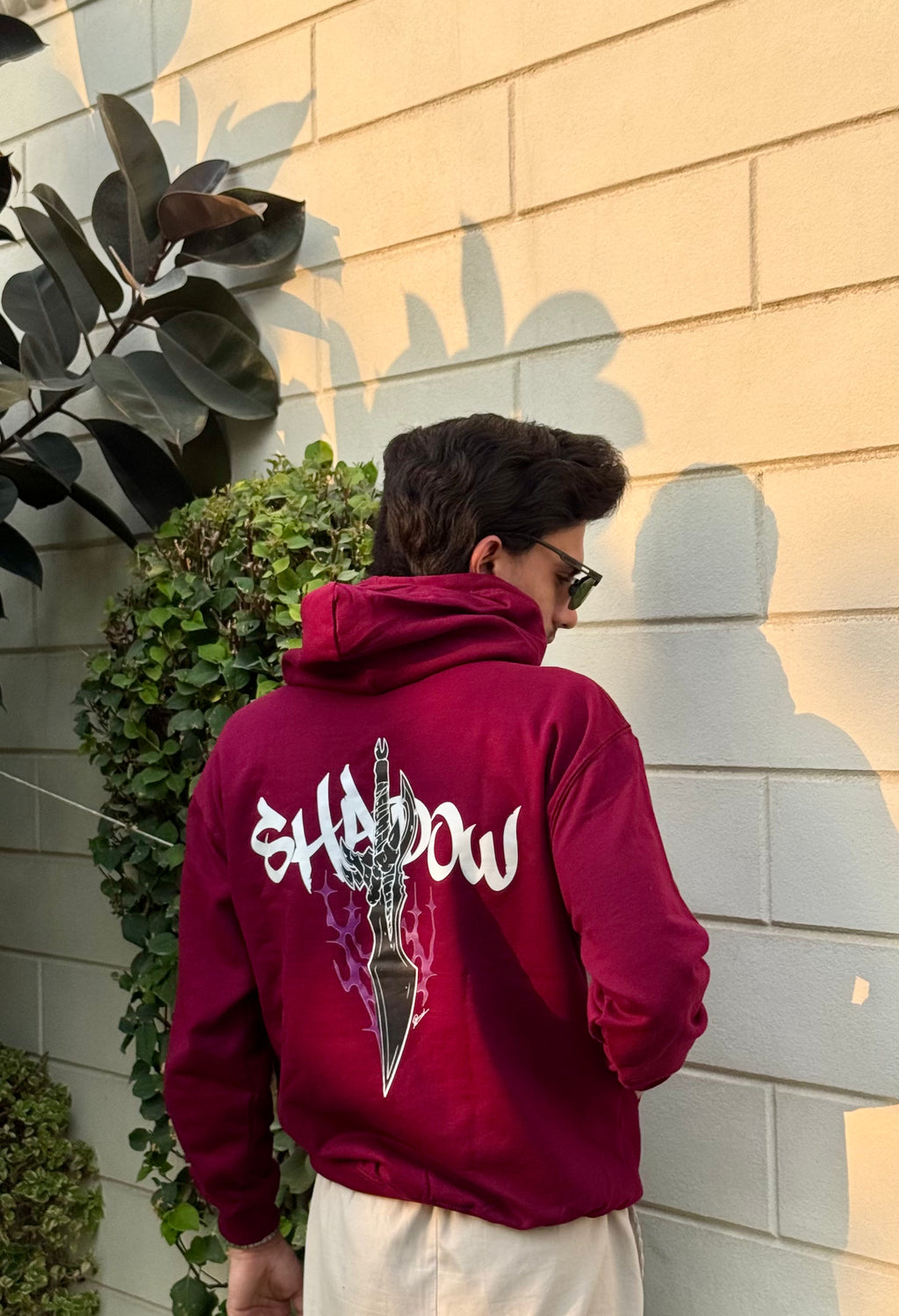 Velra Shadow Maroon Hoodie