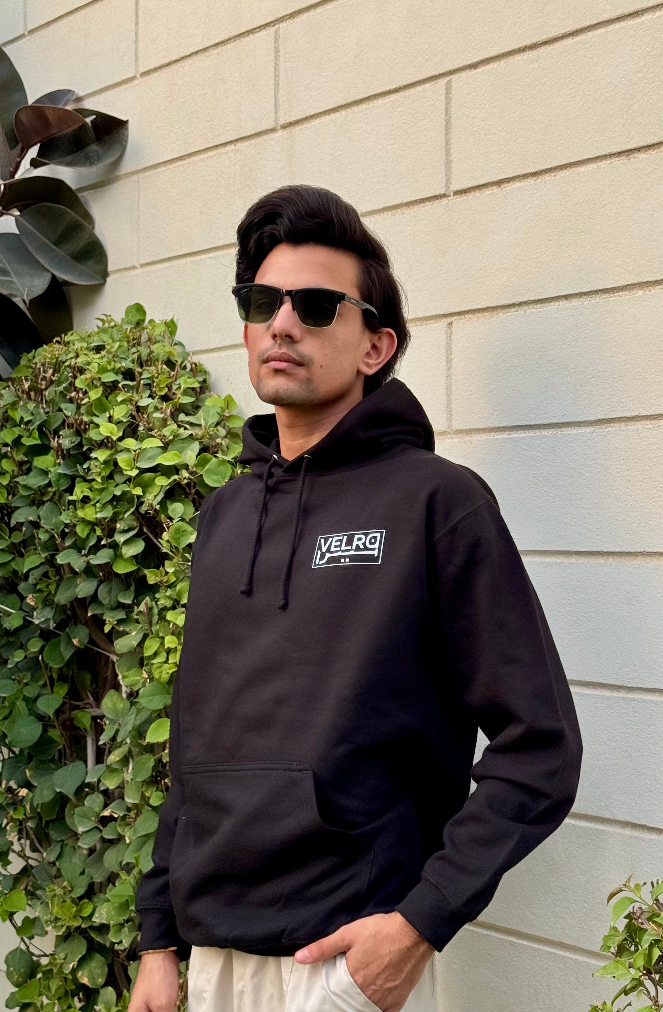 Velra Core Black Hoodie