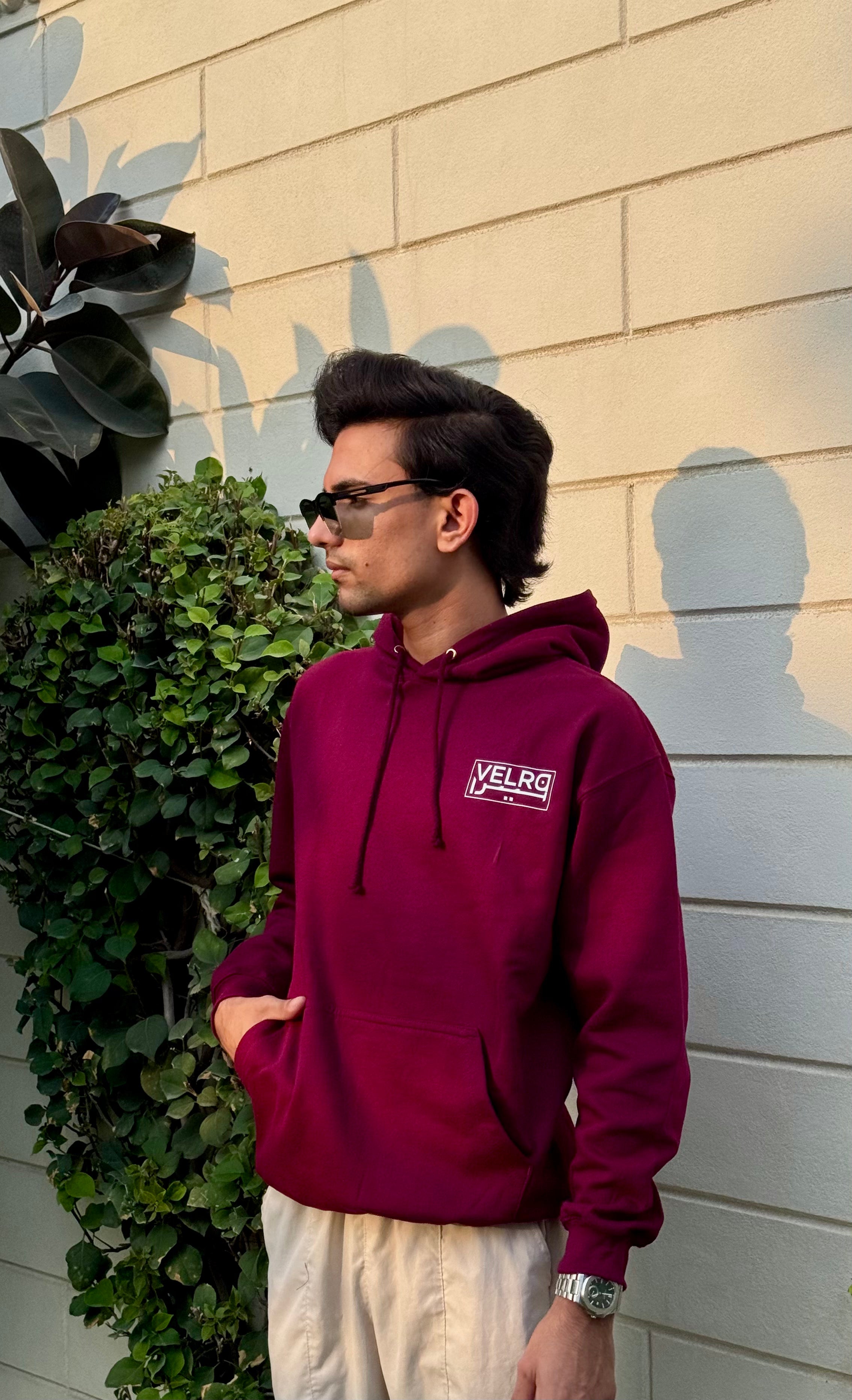 Velra Maroon Core Hoodie